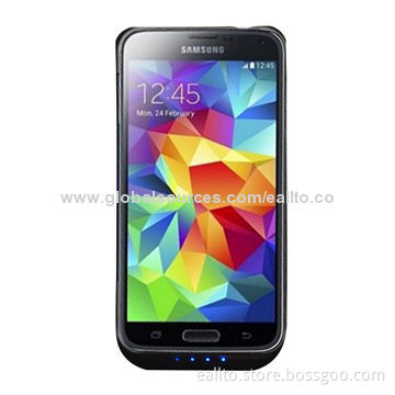 3,200mAh Battery Charger Case for Samsung Galaxy S5, 5V DC/0.5A Input